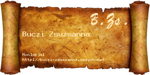 Buczi Zsuzsanna névjegykártya